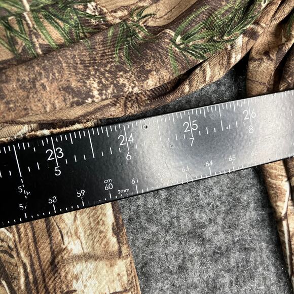 Realtree Camo Shirt Mens Size L Brown Green Long Sleeve Hunting Outdoor Tee - Picture 4 of 6
